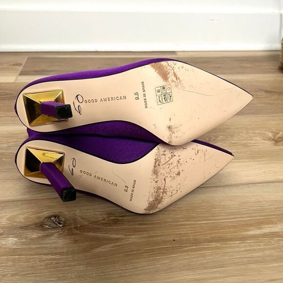 GOOD AMERICAN NEOPRENE PURPLE BOOTIES SIZE 9.5 - Picture 6 of 7